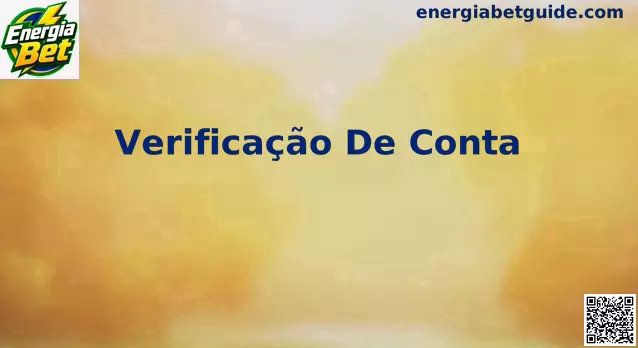 Verificação de conta na Energia Bet