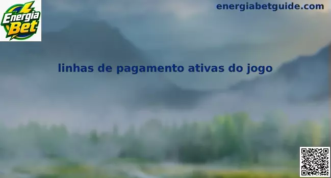 Linhas de pagamento ativas do jogo